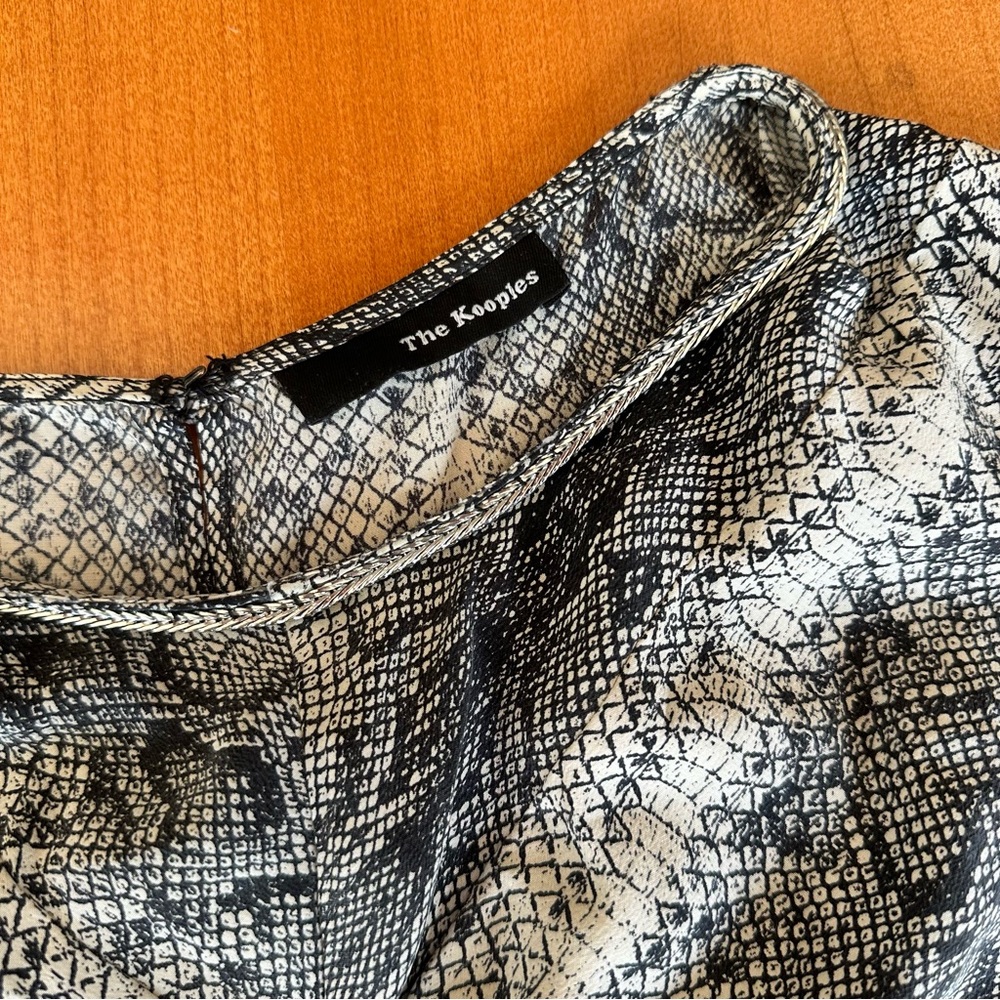 The Kooples Python Print Silk Top - image 4